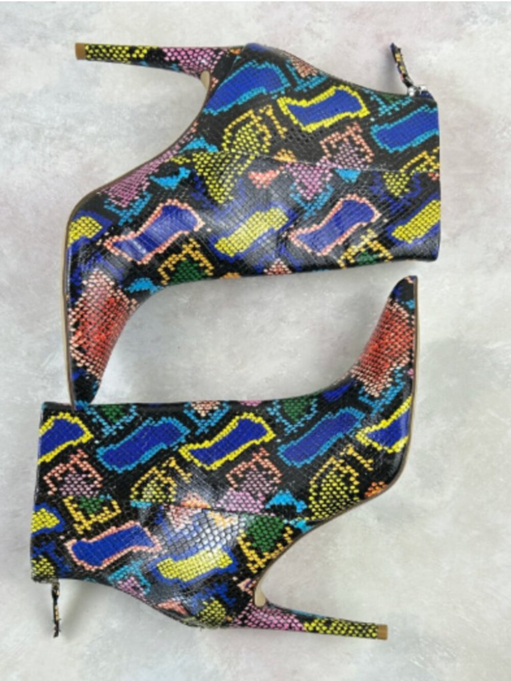 Steve Madden HALENA BRIGHT MULTI booties size 11